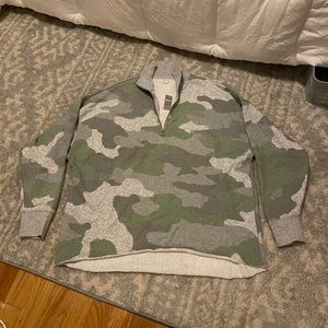 Aerie camo quarter zip